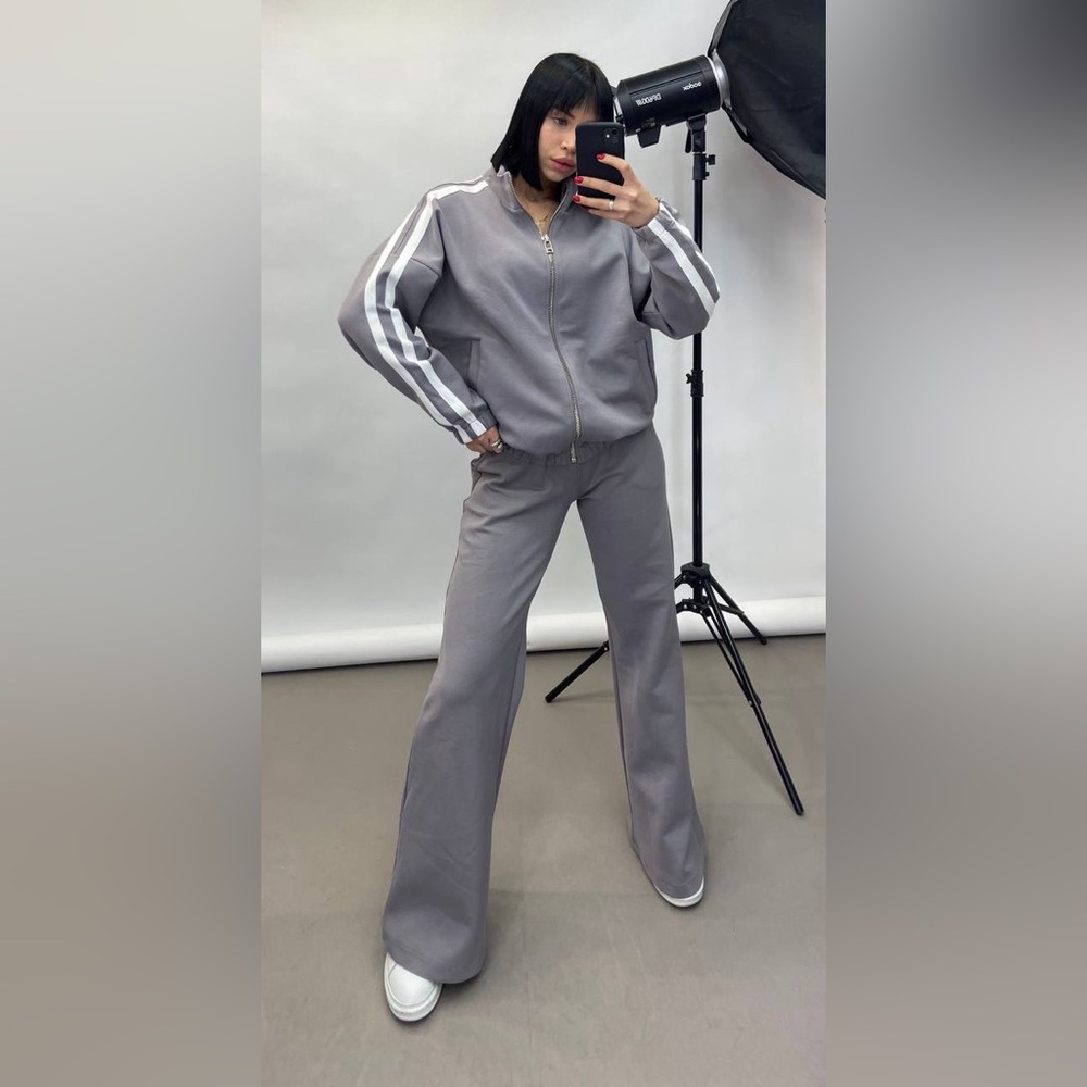 Gray Women's Tracksuit Set new set